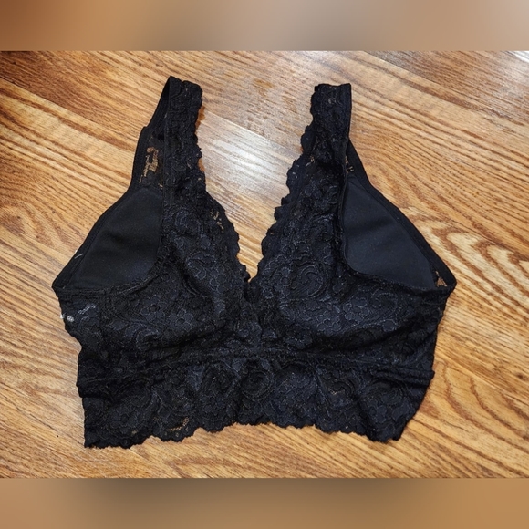 NWT Smart & Sexy Signature Lace Deep V Black Bralette Size L - Picture 6 of 9